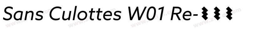 Sans Culottes W01 Re字体转换